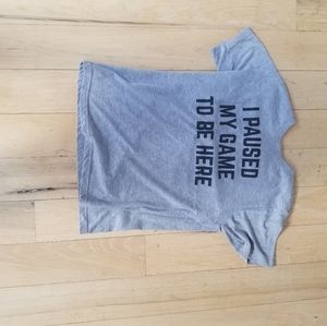 "I Paused My Game To Be Here" Kids shirt
